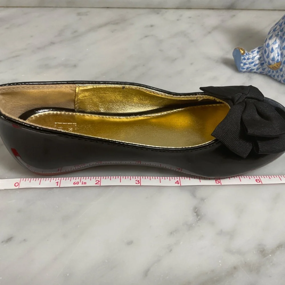 Janie and Jack Ballet Flats with Bow Detail Size 13